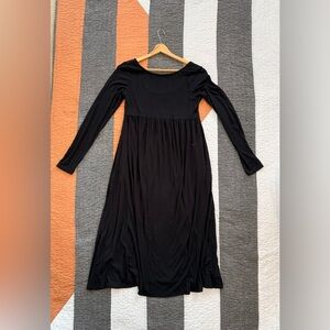 Back Long Sleeve maternity Dress - medium